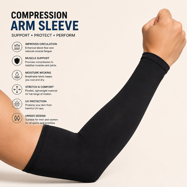 Compression arm sleeve image 1