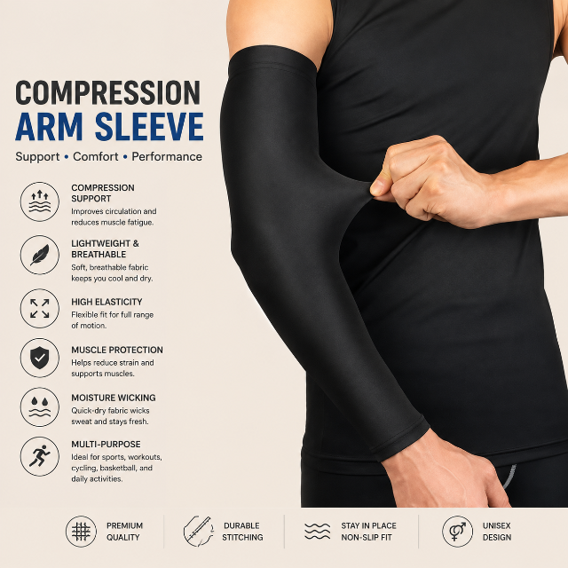 Compression arm sleeve image 2