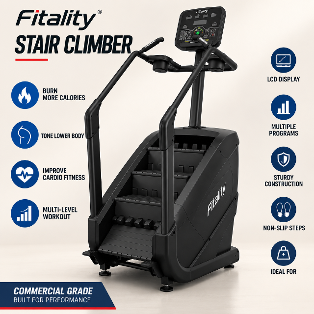 Fitality Commercial Stair Climber Machine image 1