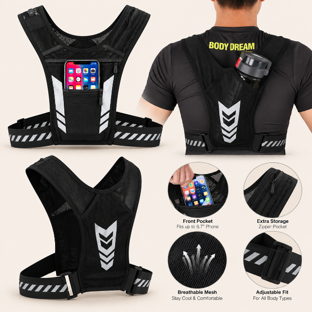 Running Chest Bag with Phone Holder image 1