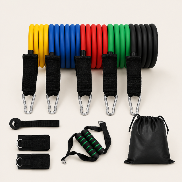 5-Piece Resistance Band Set with Accessories image 1