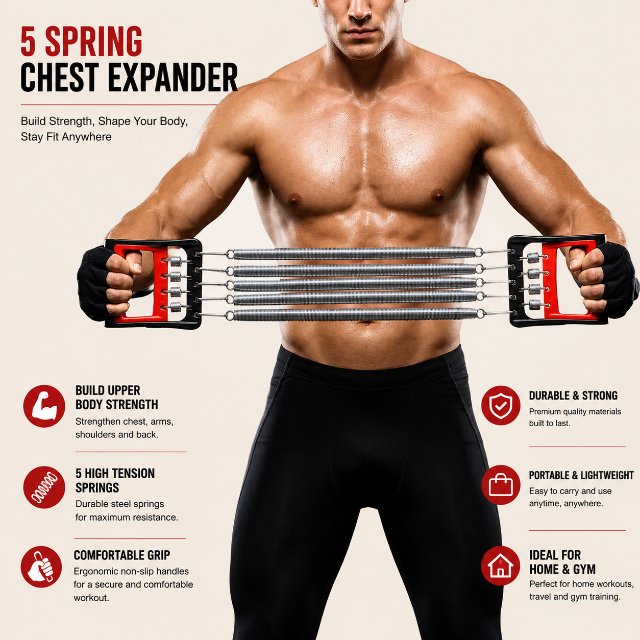 Spring Adjustable Chest Expander image 1