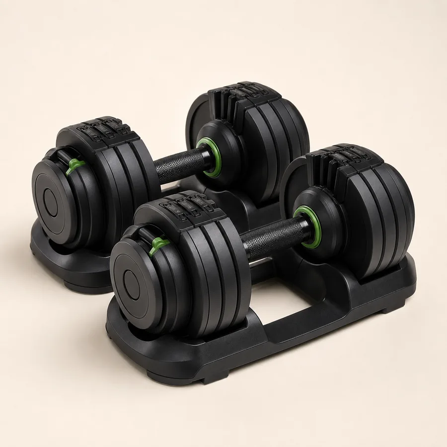 Adjustable dumbbell set
